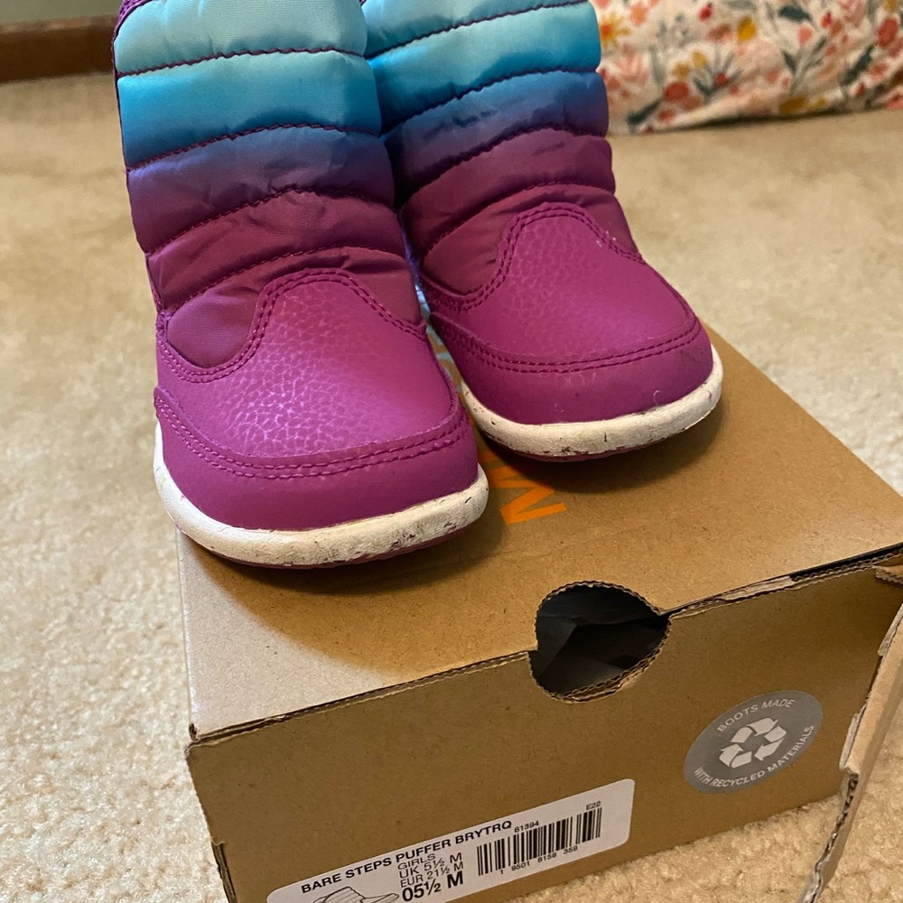 Merrell Unisex-Child Bare Steps Puffer Snow Boot